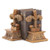Gifts & Decor FLEUR-DE-LIS BOOKENDS Brown