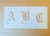 Old English Style Font Alphabet Stencil - Uppercase 2 Inch