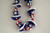July 4th Patriotic Handmade Lampwork Uncle Sam Hat Glass Beads6 Beads Pack