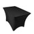 LinenTablecloth 4 ft. Rectangular Stretch Tablecloth Black