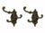 Cast Iron Swivel Wall Hook Bracket with 3 Hooks - Set of 2