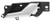 Interior Door Handle compatible with VUE 08-10 Front OR Rear RH Inside Chrome Plastic
