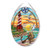 Amia Sunset Harbor Lighthouse Glass Large Oval Suncatcher, Multicolored