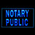 tigerneon 190146 Notary Public Sevice Office Affordable Current Display LED Light Sign