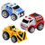 Kaplan Early Learning Company Kid Galaxy Pull Back Bulldozer, Fire Truck and Police Car
