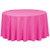 LinenTablecloth 132-Inch Round Polyester Tablecloth Fuchsia