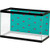 ScottDecor Teal Aquarium 3D Backdrops Hand Drawn Pink Wild Flowers Pattern on Teal Background Flora Theme Nature Inspired Static Cling Teal Hot Pink L30 X H12 Inch