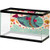 ScottDecor Aquarium 3D Backdrops Whale,ColorfulOrnamentalDesignedBigWhalewithWavesPlantsandHeartsaroundPrint,Multicolored Paper Cling L30 X H18 inch