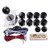 Easyget Zero Delay Pc Arcade Game Joystick Cabinet DIY Parts Kit for Mame Jamma & Fighting Games Support All Windows Systems - Color Black Kit