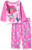 DreamWorks Girls' Toddler Trolls 2-Piece Fleece Pajama Set, Sparkle Beats, 4T