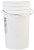 Hudson Exchange Premium 7 Gallon Bucket, HDPE, White