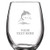 Dolphin Personalized Wine Glass - 8 oz Custom Soiree Stemless Dolphin Wine Glass Gift