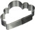 R  and  M Cloud Tinplated Cookie Cutter 4-Inch  Silver