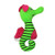 N  hionre Interactive Play Toys for Pets  Cute Plush Seahorse Shape Squeaky Bite-Resistant Molar Chew Toy for Pet Dog Puppy Green