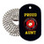 Tag-Z Military Dog Tags - Proud U.S. Marine Aunt Dog Tag Necklace