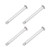 uxcell Single Hole Clevis Pins - 4mm X 40mm Flat Head 304 Stainless Steel Link Hinge Pin 4Pcs