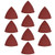 uxcell Detail Sander Sandpaper  Triangular Sanding Paper  Hook and Loop Sanding Pads  Triangle Oscillating Multi Tool  400 Grits 10pcs