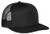 District Men_s Flat Bill Snapback Trucker Cap OSFA Black