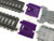 TrainLab Take-n-Play to Trackmaster -2014- Train Track Adapter for Thomas and Friends Railway -Purple-