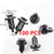 RainMan S 100pcs 10mm Nylon Clips Plastic Push Type Rivet Retainer Fastener Bumper Pin Fender Flare fit for Honda