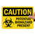 SmartSign - S-0029-EU-10 Caution - Potential Biohazard Present Label By - 7inch  x 10inch  Laminated Vinyl