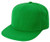 DECKY Solid Color Retro Flat Bill Snapback Baseball Cap -One Size  Kelly Green-