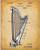 Harp - 11x14 Unframed Patent Print - Makes a Great Gift Under 15 for Musicians