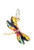 J and M Dangle Dragonfly Charm Bead for Charms Bracelets