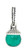 J and M Dangle Green Faceted Crystal Charm Bead for Charms Bracelets