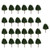 MagiDeal 25pcs Miniature Plastic Trees for Model Railways N Scale Train Layouts 1 150