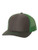 RICHARDSON Charcoal Kelly Green 112 Mesh Back Trucker Cap Snapback Hat