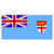 U.S. Custom Stickers Fiji Flag Sticker  4inch