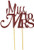 All About Details Red Miss To Mrs Cake Topper
