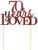 All About Details Red 70-Years-Loved Cake Topper