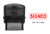 SIGNED Customized Self Inking Rubber Stamp Shiny S-842 Office Stationary Stamp
