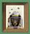 Beekeeper Bear Illustration Beautifully Upcycled Dictionary Page Book Art Print