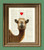 CAMEL in LOVE beautifully upcycled vintage dictionary page book art print