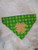 St Patrick_s Day Gold Clover Paws Over the Collar Dog Bandana Medium