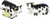 Appletree Design Barn Yard Cow Salt and Pepper Set, 1-1/2-Inch