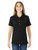 Jerzees womens 5.6 oz. 50 50 Jersey Polo with SpotShield-437W--BLACK-L