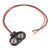 uxcell DC 9V Battery Clip T-Type Soft Buckle Connector Lead Wire 15cm Long