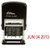 Shiny Self-Inking Rubber Date Stamp - S-400 - RED Ink -42516-R-