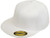 Flexfit Blank Flatbill Premium Fitted 210 Hat Cap Flex Fit Flat Bill Large XLarge - White