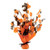 Bat  and  Pumpkin Gleam _N Burst Centerpiece Party Accessory -1 count- -1 Pkg-
