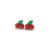 Tiny Cherry Stud Earrings on Plastic Posts for Sensitive Ears  Metal Free