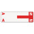Alpha-Z Color-Coded First Letter Name Labels  A  and  N  Red  100 Pack