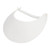 Fabric Foam Sun String Visor  White