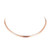 FindChic Rose Gold Necklace  Stunning Choker Necklace Herringbone Chains for Women  18K Rose Gold Plated Flat Snake Link Chain Necklaces Adjustable 12.5inch Chokers Calvice Chain for Girls
