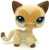 N N Littlest Pet Shop  LPS Toy LPSs Tan Brown Heart Face Short Hair Cat Toys Rare