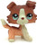 N N Littlest Pet Shop  LPS Toy Red Brown Collie Dog Puppy Blue Eyes Figure LPSs Toy